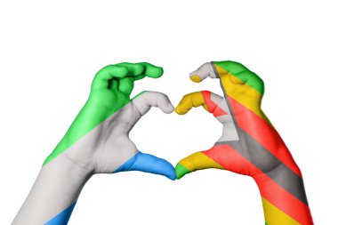 Sierra Leone Zimbabwe Kalbi, El hareketi kalp yapma, Kırpma Yolu