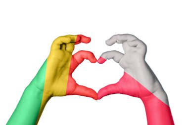 Kongo Cumhuriyeti Polonya Kalbi, El hareketi kalp yapma, Kırpma Yolu