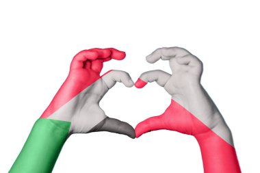 Sudan Polonya Kalbi, El hareketi kalp yapma, Kırpma Yolu