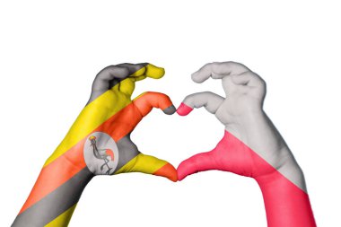 Uganda Polonya Kalbi, El hareketi kalp yapma, Kırpma Yolu