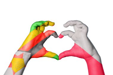 Zimbabwe Polonya Kalbi, El hareketi kalp yapma, Kırpma Yolu