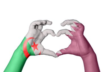 Cezayir Katar Kalbi, El hareketi kalp yapma, Kırpma Yolu