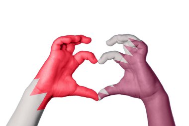 Bahreyn Katar Kalbi, El hareketi kalp yapma, Kırpma Yolu