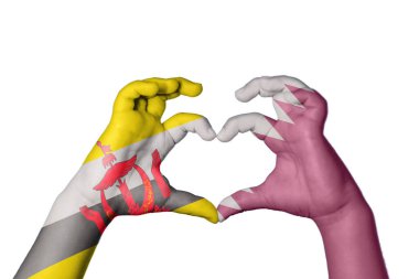 Brunei Katar Kalbi, El hareketi kalp yapma, Kırpma Yolu