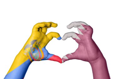 Ekvador Katar Kalbi, El hareketi kalp yapma, Kırpma Yolu