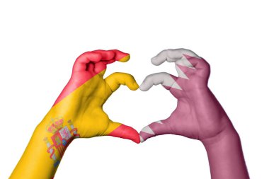 İspanya Katar Kalbi, El hareketi kalp yapma, Kırpma Yolu