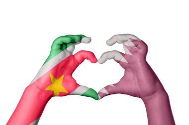 Katar Kalbi Surinam, El hareketi kalp yapma, Kırpma Yolu