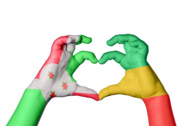 Burundi Kongo Kalp Cumhuriyeti, El hareketi kalp yapma, Kırpma Yolu