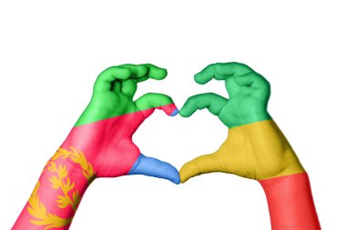 Eritrea Kongo Kalp Cumhuriyeti, El hareketi kalp yapma, Kırpma Yolu