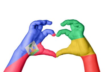 Haiti Kongo Cumhuriyeti, El hareketi kalp yapma, Kırpma Yolu