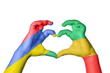 Mauritius Kongo Kalp Cumhuriyeti, El hareketi kalp yapma, Kırpma Yolu