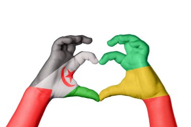 Sahra Arap Demokratik Kongo Cumhuriyeti El kol hareketi kalp yapma, Kırpma Yolu