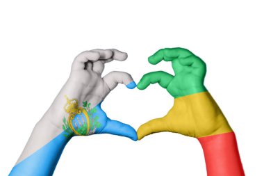 San Marino Kongo Cumhuriyeti, El hareketi kalp yapma, Kırpma Yolu