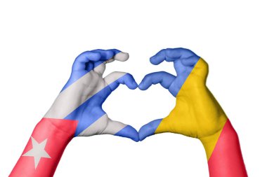 Küba Romanya 'nın Kalbi, El hareketi, kalp yapma, Kırpma Yolu