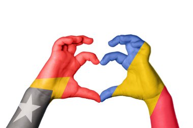 Doğu Timor Romanya Kalbi, El hareketi kalp yaptı, Kırpma Yolu