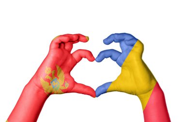 Karadağ 'ın Kalbi ve El hareketi kalp yaptı, Kırptı