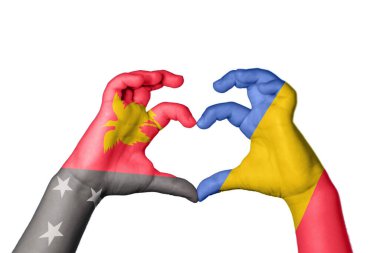 Papua Yeni Gine Romanya Kalbi, El hareketi kalp yaptı, Kırpma Yolu