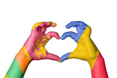 Sri Lanka Romanya Kalbi, El hareketi kalp yapma, Kırpma Yolu