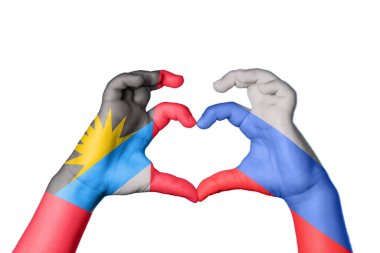 Antigua ve Barbuda Rusya Kalbi, El hareketi kalp yapmak, Kırpma Yolu