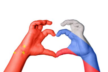 Çin Rusya Kalbi, El hareketi, kalp yapma, Kırpma Yolu