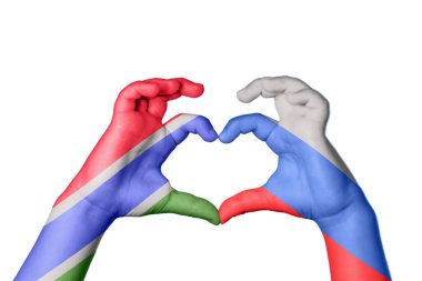 Gambiya Rusya Kalbi, El hareketi kalp yapma, Kırpma Yolu