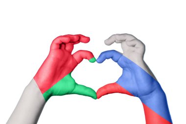 Madagaskar Rusya Kalbi, El hareketi kalp yapmak, Kırpma Yolu