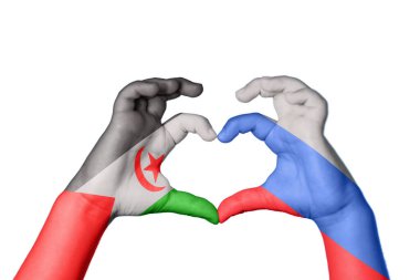 Sahra Arap Demokratik Cumhuriyeti Rusya Kalbi, El hareketi kalp yapma, Kırpma Yolu