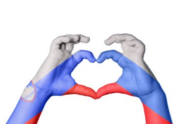 Slovenya Rusya 'nın Kalbi, El hareketi, kalp yapma, Kırpma Yolu