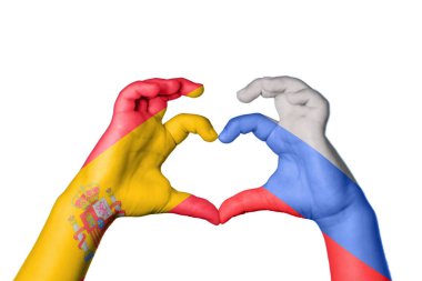 İspanya Rusya 'nın Kalbi, El hareketi, kalp yapma, Kırpma Yolu