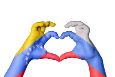 Venezuela Rusya Kalbi, El hareketi kalp yapmak, Kırpma Yolu