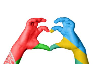 Belarus Rwanda Kalbi, El hareketi kalp yapma, Kırpma Yolu