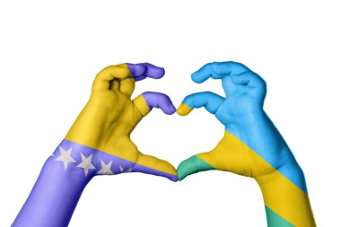 Bosna-Hersek Ruanda Kalbi, El hareketi, kalp yapma, Kırpma Yolu