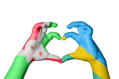 Burundi Ruanda Kalbi, El hareketi kalp yapma, Kırpma Yolu