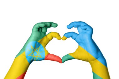 Etiyopya Ruanda Kalbi, El hareketi kalp yapma, Kırpma Yolu