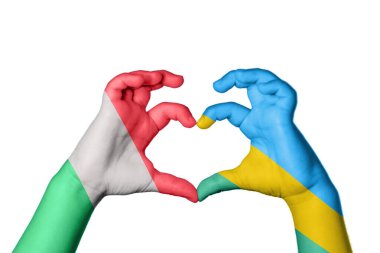 İtalya Ruanda Kalbi, El hareketi kalp yapma, Kırpma Yolu