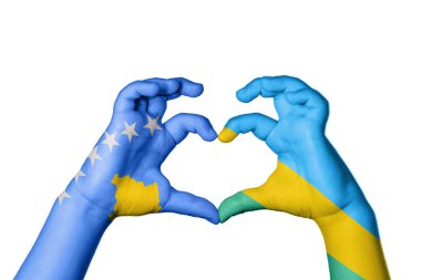 Kosova Ruanda Kalbi ve El Hareketi Kalp Yapıyor, Yol Kesiyor