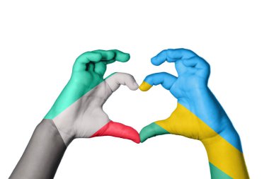 Kuveyt Ruanda Kalbi, El hareketi kalp yapma, Kırpma Yolu