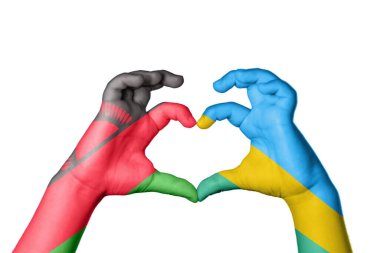 Malawi Ruanda Kalbi, El hareketi kalp yapma, Kırpma Yolu