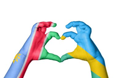 Namibya Ruanda Kalbi, El hareketi kalp yapma, Kırpma Yolu