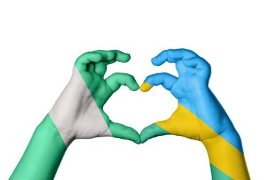 Nijerya Ruanda Kalbi, El hareketi kalp yapma, Kırpma Yolu