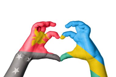 Papua Yeni Gine Ruanda Kalbi, El hareketi kalp yapma, Kırpma Yolu