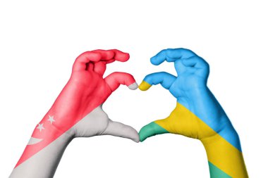 Singapur Ruanda Kalbi, El hareketi kalp yapma, Kırpma Yolu