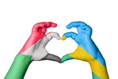 Sudan Ruanda Kalbi, El hareketi kalp yapma, Kırpma Yolu