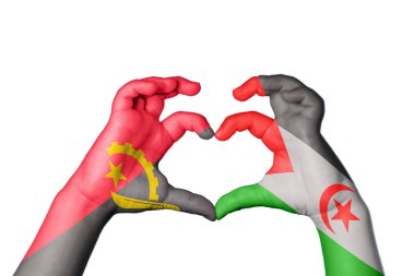 Angola Sahrawi Arap Demokratik Cumhuriyeti Kalbi, El hareketi kalp yapma, Kırpma Yolu