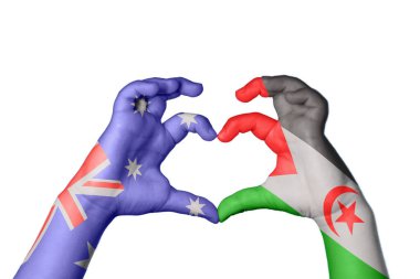 Avustralya Sahra Arap Demokratik Cumhuriyeti Kalbi, El hareketi kalp yapma, Kırpma Yolu