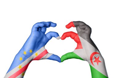 Cape Verde Sahrawi Arap Demokratik Cumhuriyeti Kalbi, El hareketi kalp yapma, Kırpma Yolu