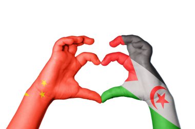 Çin Sahrası Arap Demokratik Cumhuriyeti Kalbi, El hareketi kalp yapma, Kırpma Yolu