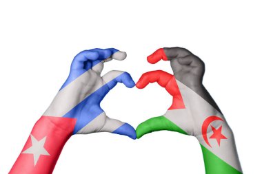 Küba Sahrası Arap Demokratik Cumhuriyeti Kalbi, El hareketi kalp yapma, Kırpma Yolu