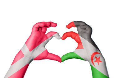 Danimarka Sahra Arap Demokratik Cumhuriyeti Kalbi, El hareketi kalp yapma, Kırpma Yolu