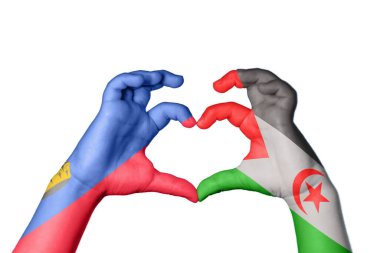 Lihtenştayn Sahrawi Arap Demokratik Cumhuriyeti Kalbi, El hareketi kalp yapma, Kırpma Yolu